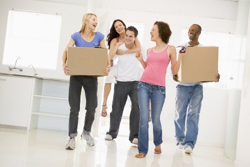 Unpacking boxes and setting up a new Bayswater property