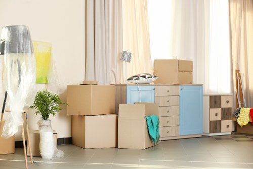 Business relocation team handling office furniture in Bayswater
