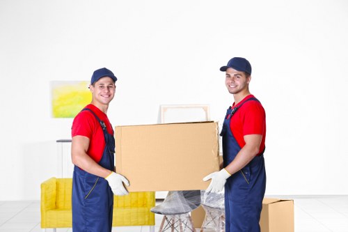 Student removals team working in a Bayswater residential street