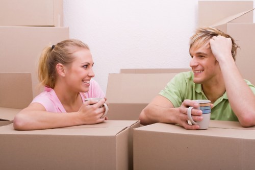 Man and van loading furniture for a Bayswater flat move