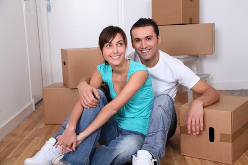 Packing and loading boxes for a Bayswater house move