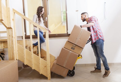 Professional movers handling furniture during a Bayswater residential relocation