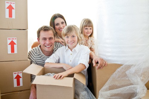 Transporting household furniture during a local Bayswater flat move