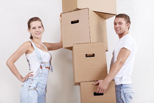 Clean and organised moving vehicle with safety equipment ready