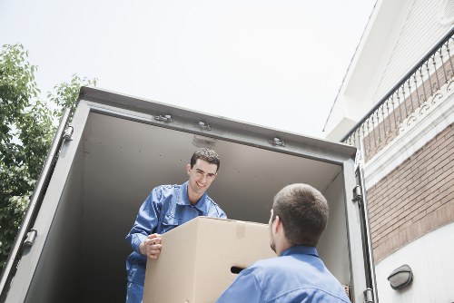 Careful handling of boxes and furniture in a Bayswater apartment building