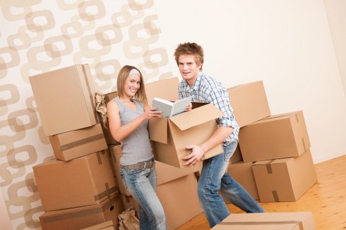 Commercial furniture and stock being moved for a Bayswater company